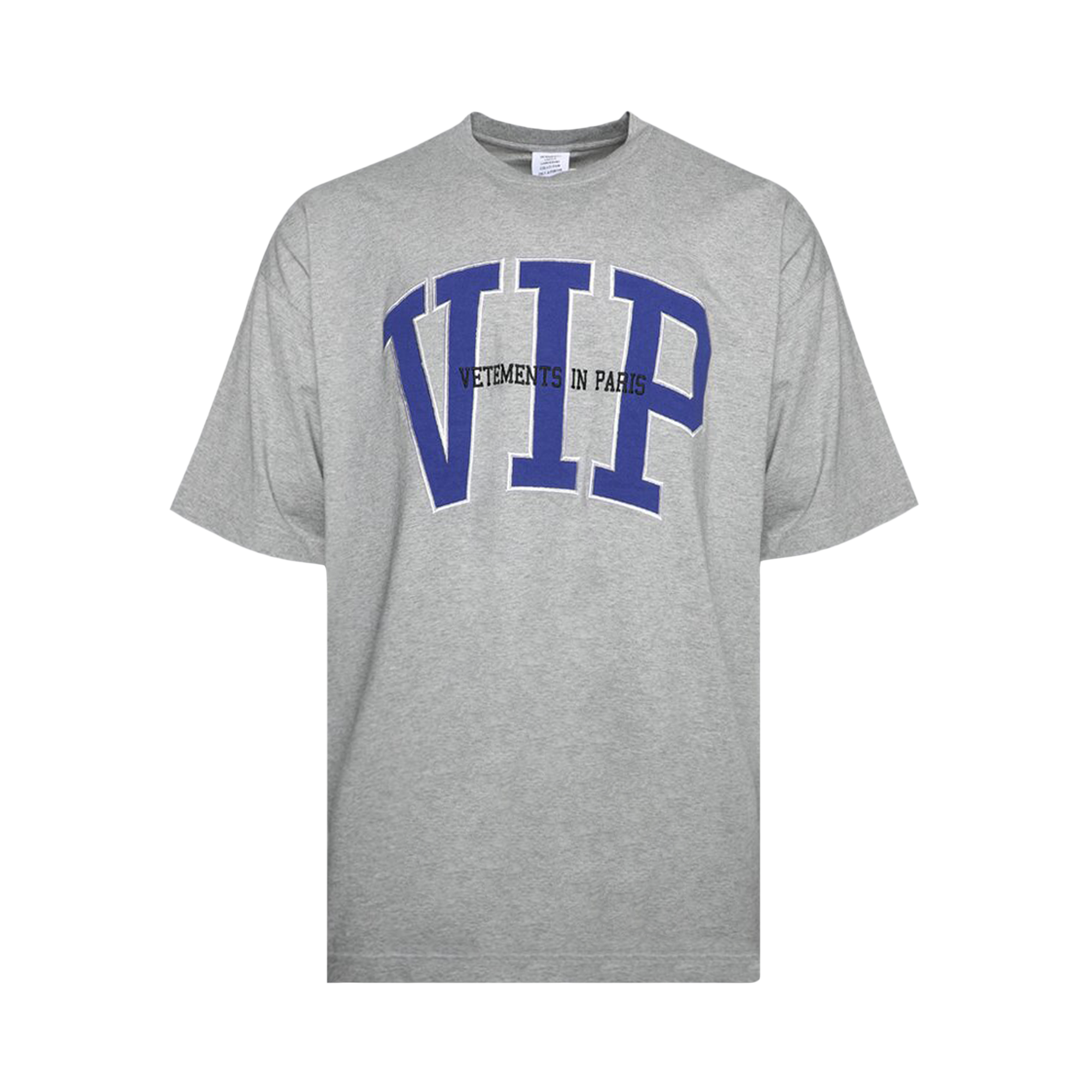 Pre-owned Vetements Vip Logo T-shirt 'grey Melange'