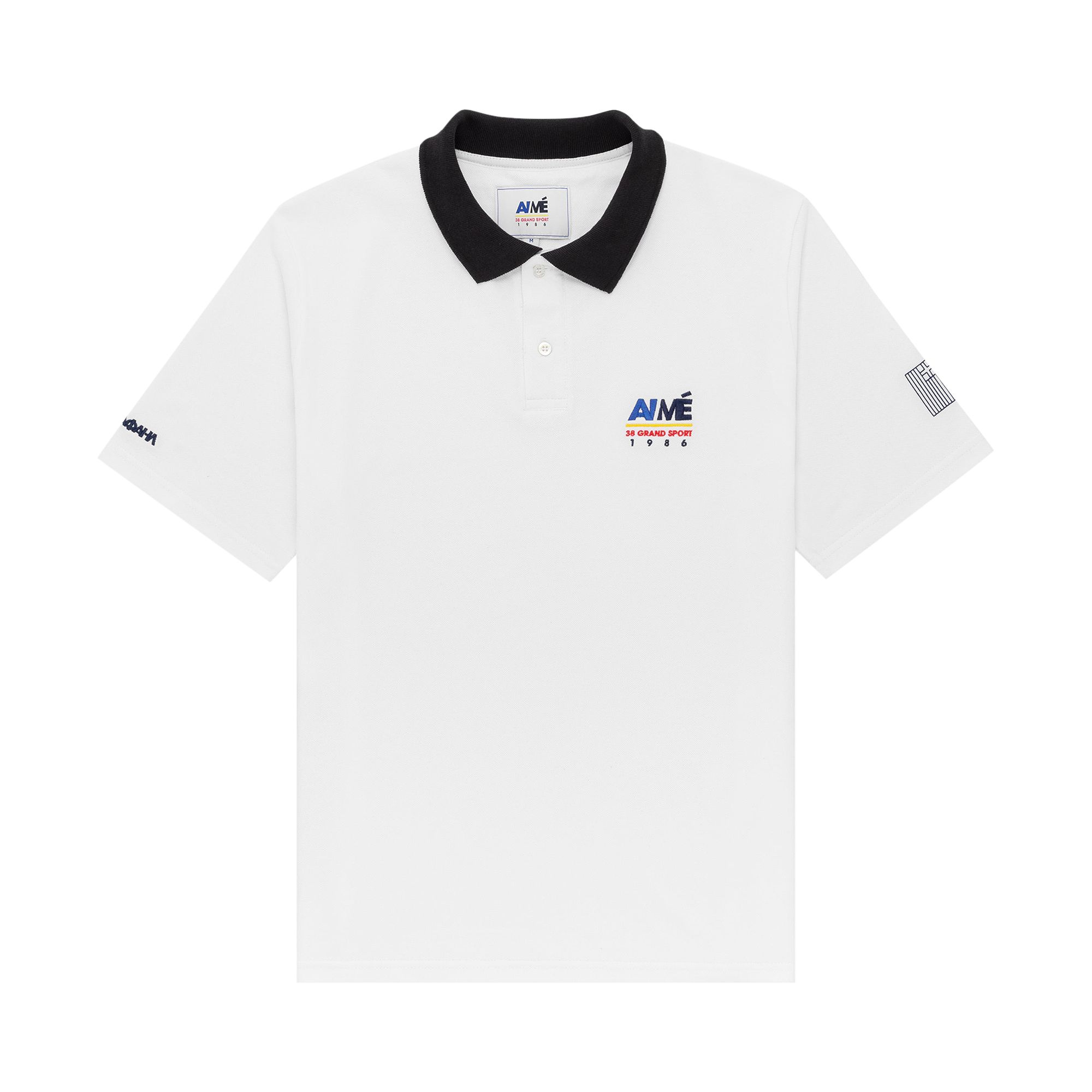 Pre-owned Aimé Leon Dore 38-gs Offshore Piqué Polo 'white' | Men's Size Xl