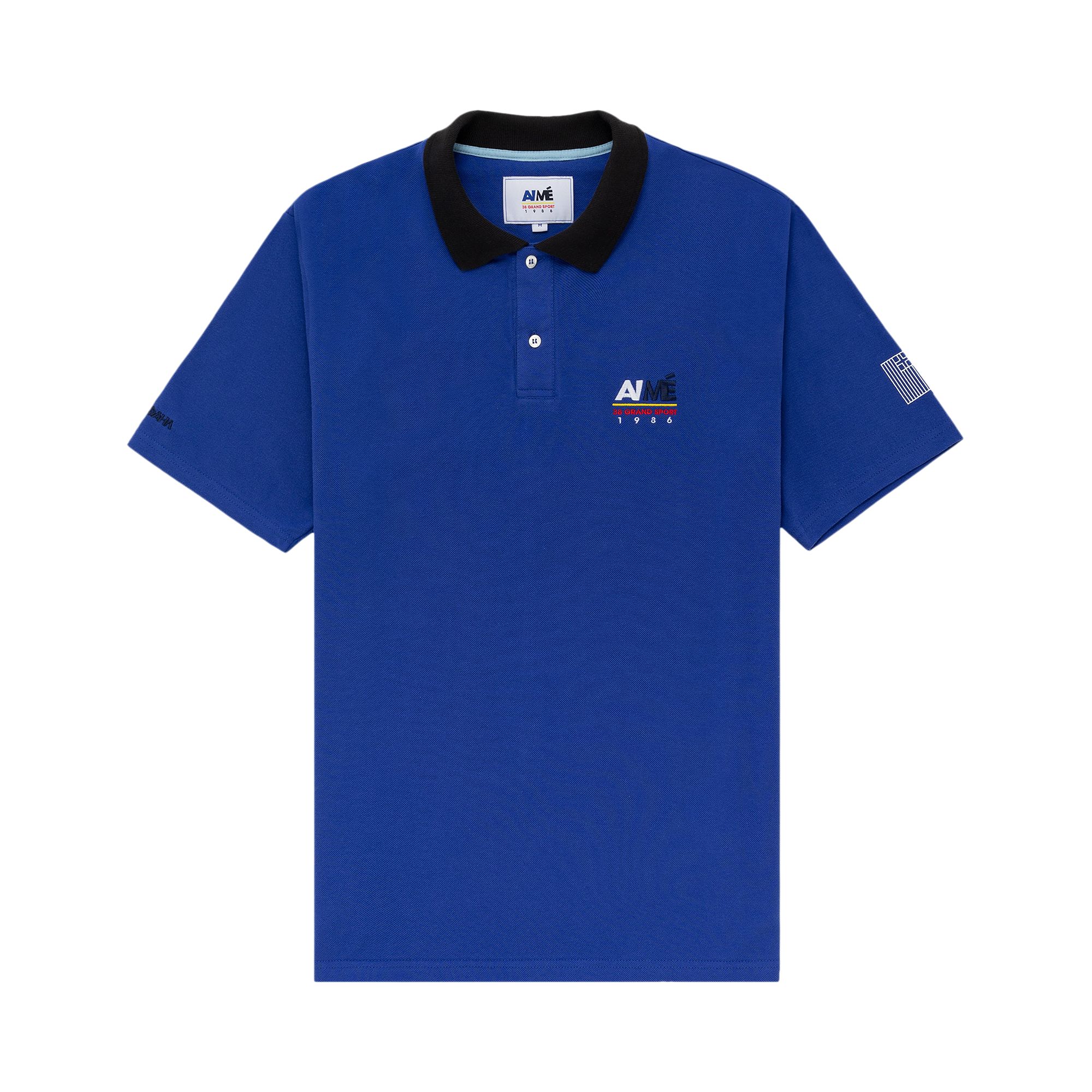 Pre-owned Aimé Leon Dore 38-gs Offshore Piqué Polo 'royal Blue' | Men's Size Xl