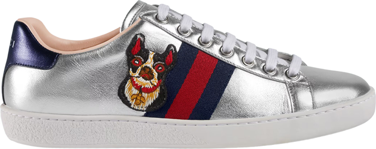 Gucci, Shoes, Gucci Ace Metallic Year Of The Dog Sneaker