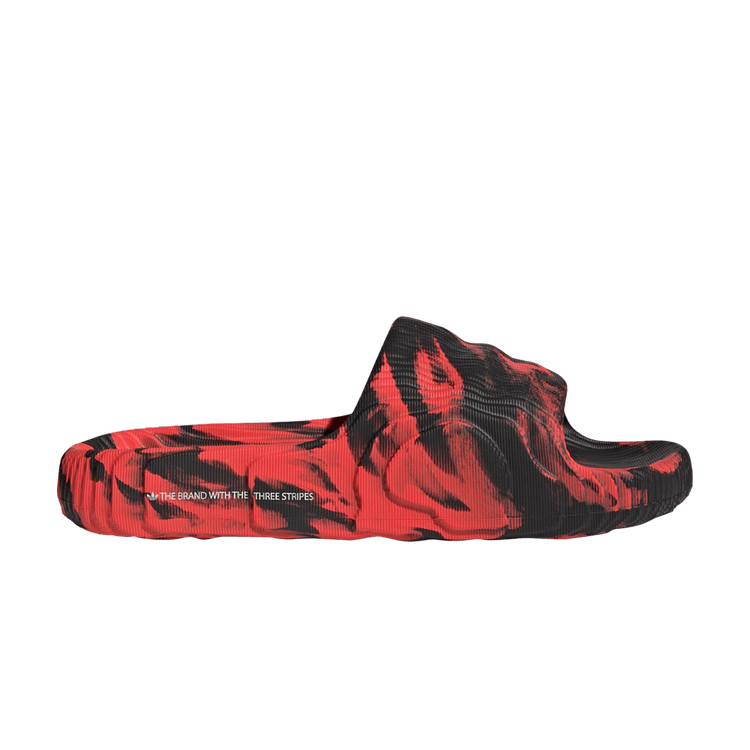 Adidas red and black slides on sale