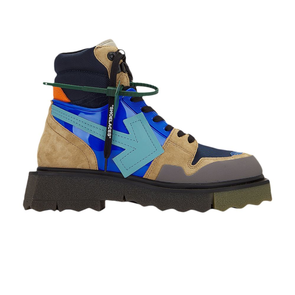 Pre-owned Off-white Hiking Sponge Sneakerboot 'army Green Turquoise' | Men's Size 43