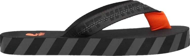 Off-White Flip Flops 'Logo Tape - Black'