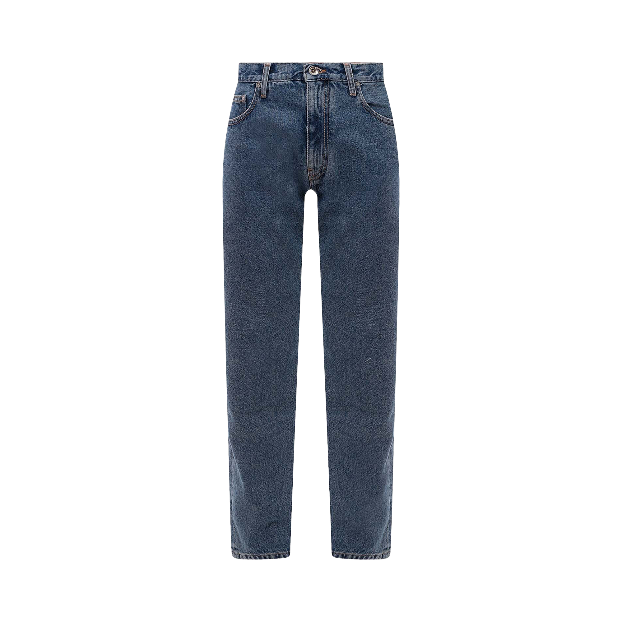 Pre-owned Off-white Single Arrow Slim Fit Jeans 'medium Blue'