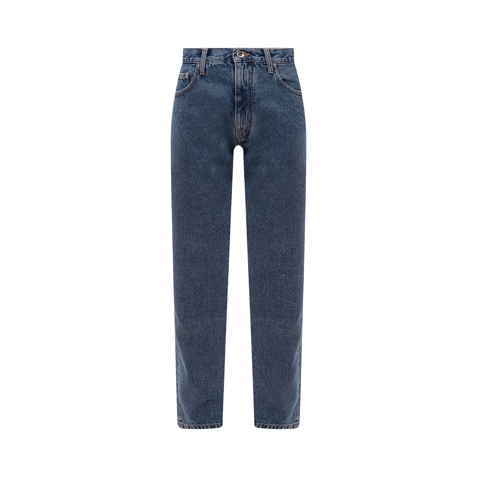 Off-White Single Arrow Slim Fit Jeans 'Medium Blue' | Men's Size 34