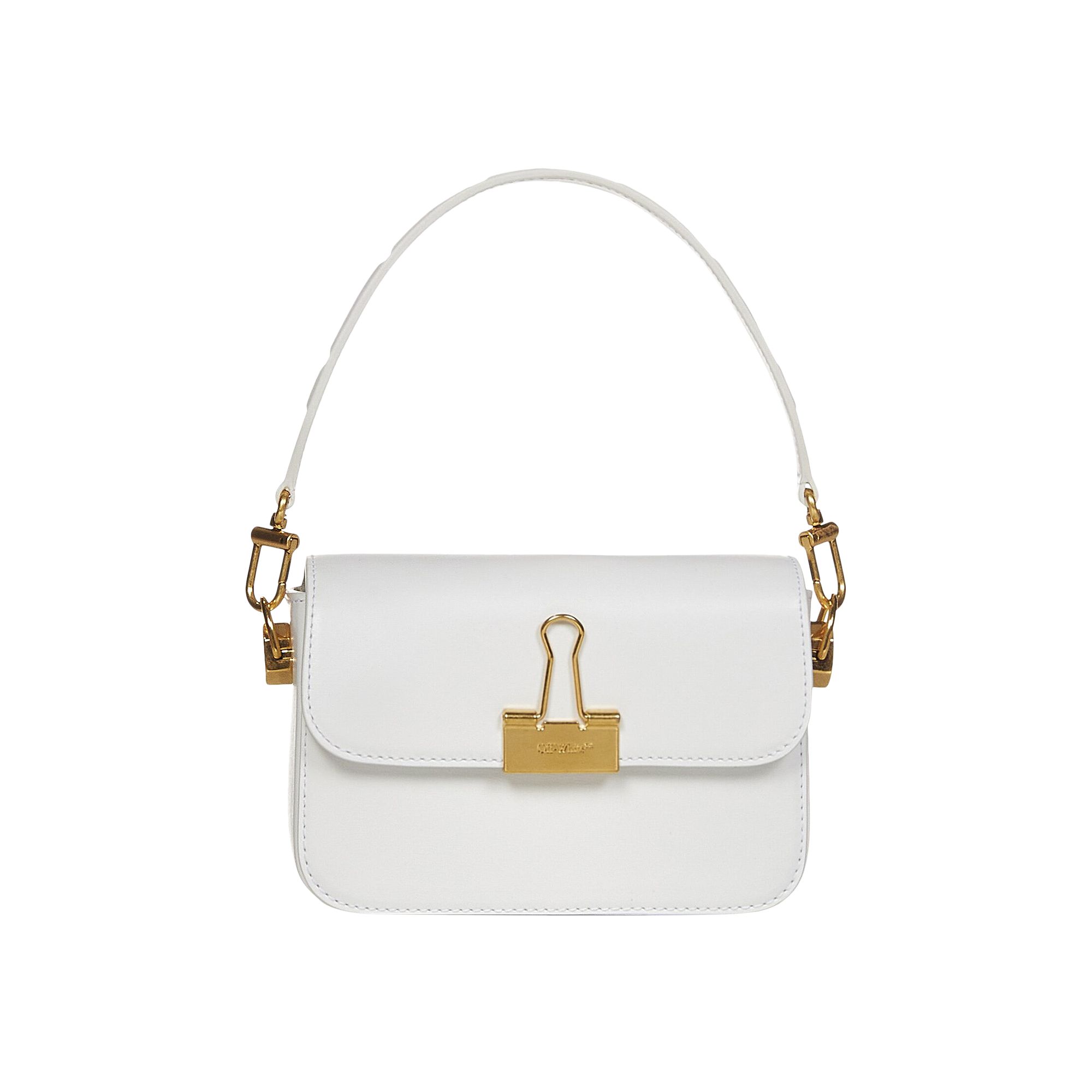 Pre-owned Off-white Plain Binder Shoulder Bag 'white' | Women's Size Onesize