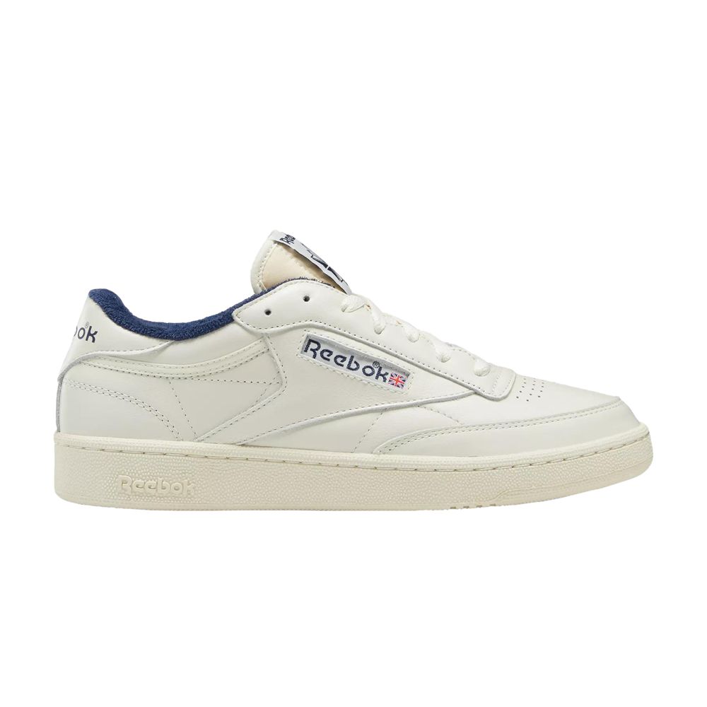 Pre-owned Reebok Club C 85 Vintage 'chalk Vector Navy' In Cream
