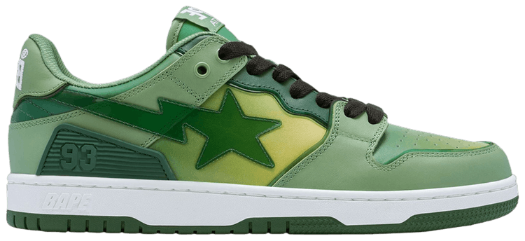 BAPE Sk8 Sta 5 Green Gradient