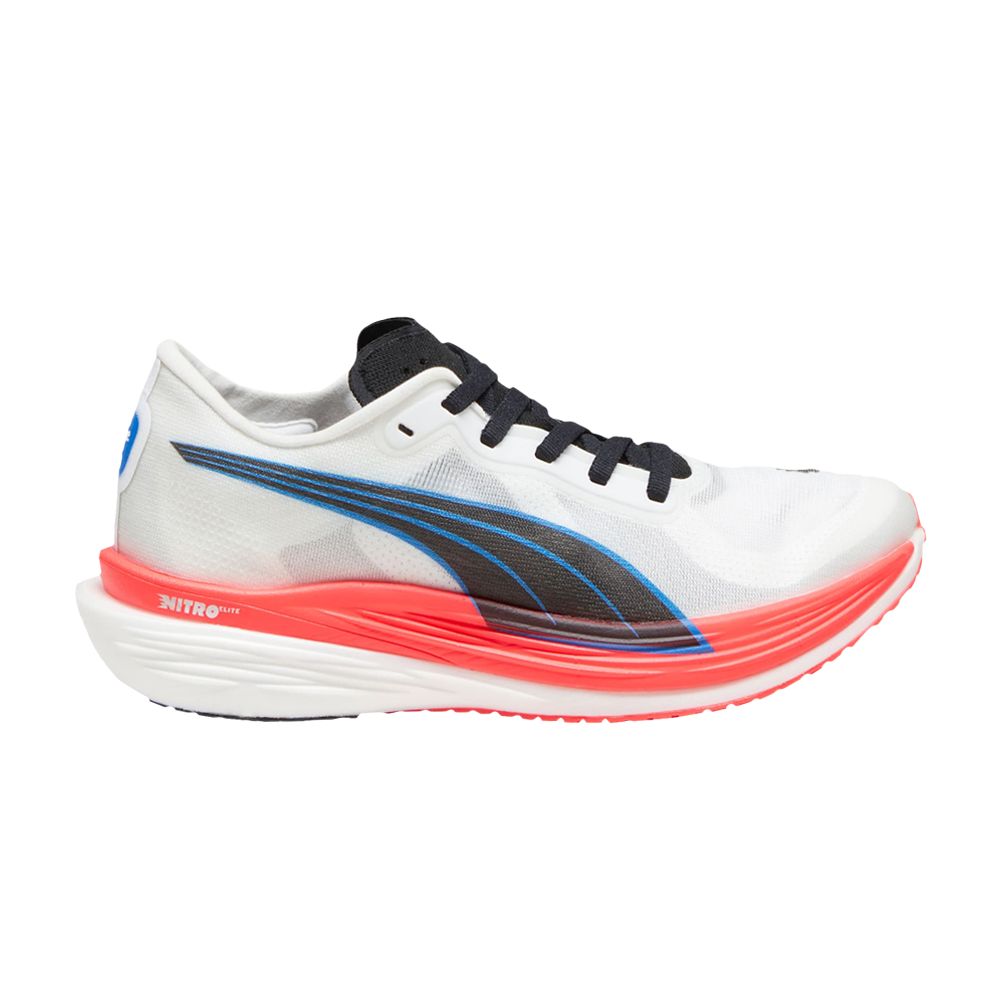 Pre-owned Puma Wmns Deviate Nitro Elite 2 'white Fire Orchid'