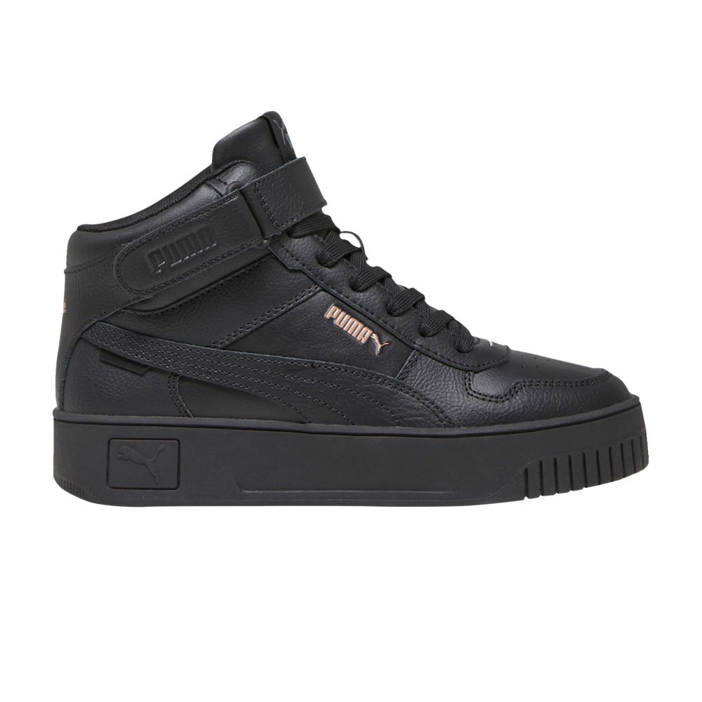 Pre-owned Puma Wmns Carina Street Mid 'black Rose Gold'