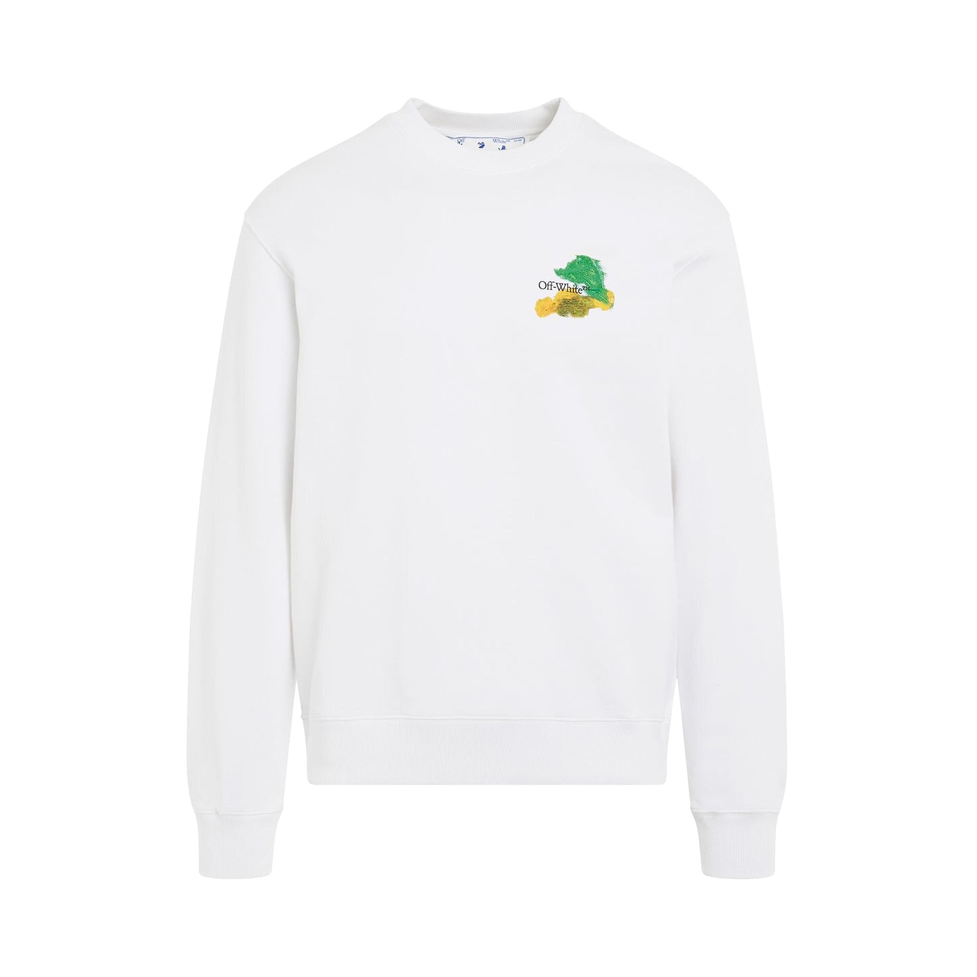 Pre-owned Off-white Brush Arrow Slim Crewneck 'white/multicolor'