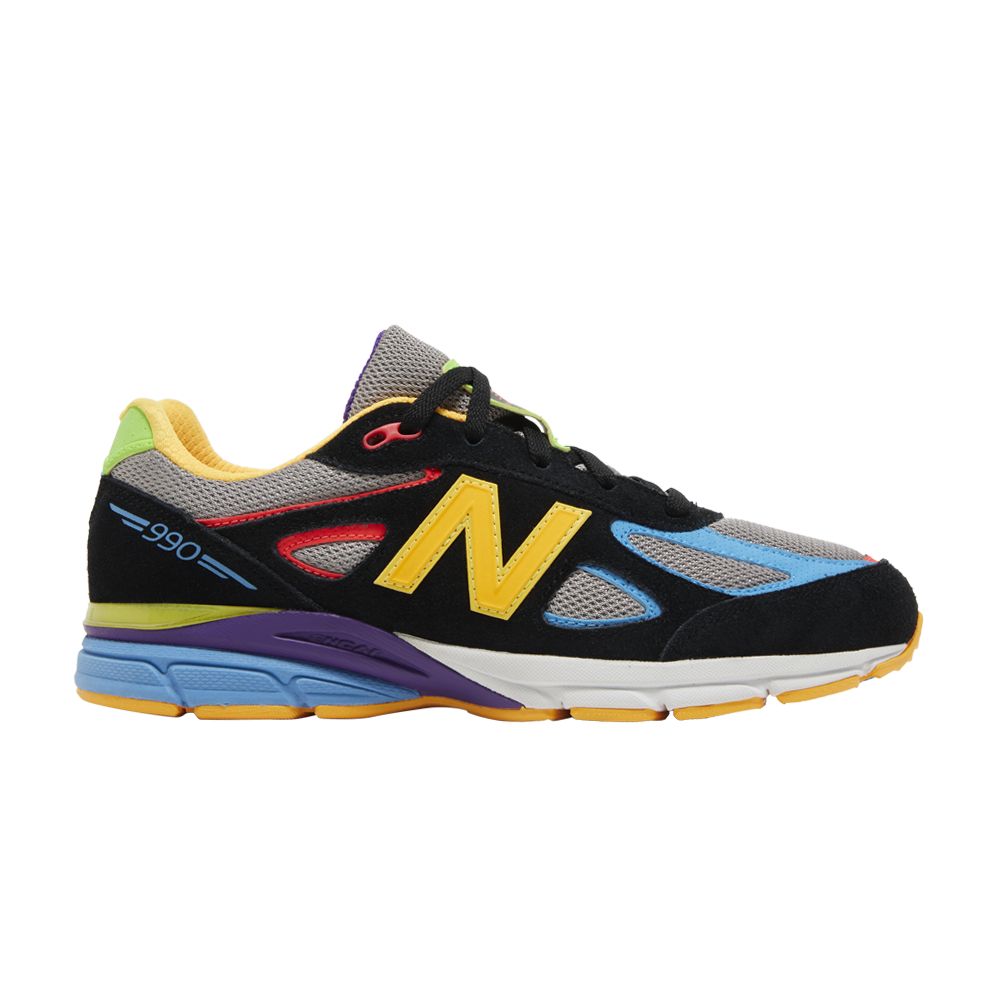 Pre-owned New Balance Dtlr X 990v4 Big Kid 'wild Style 2.0' | Black | Kid's Size 4