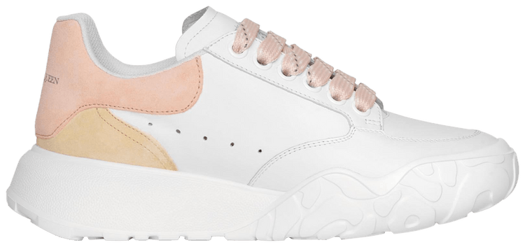 Buy Alexander McQueen Wmns Court Trainer #39 Bone Rose #39 657567 WIAA1