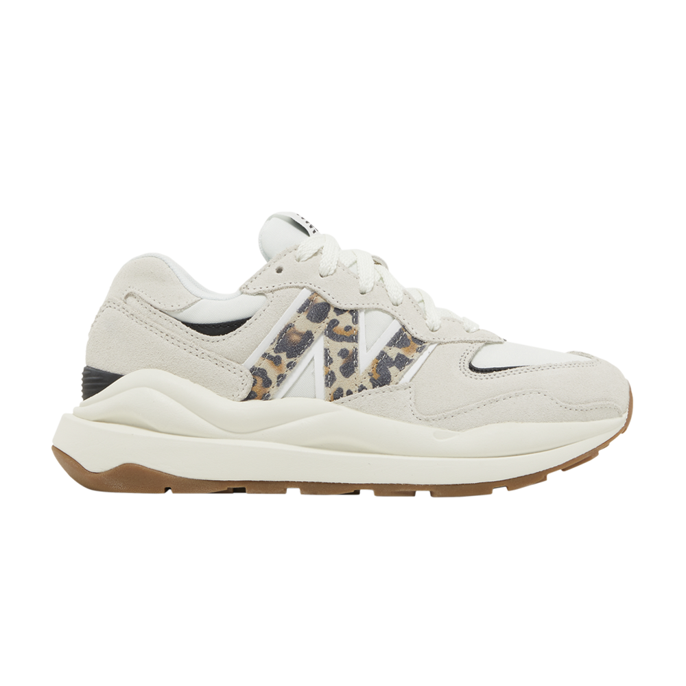 Pre-owned New Balance Wmns 57/40 'sea Salt Leopard' In Cream