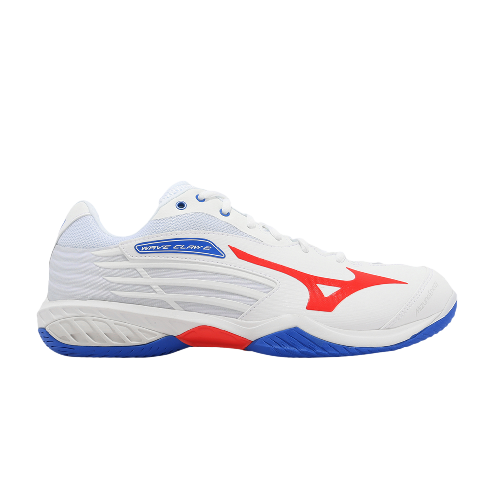 Pre-owned Mizuno Wave Claw 2 'white Blue Red'