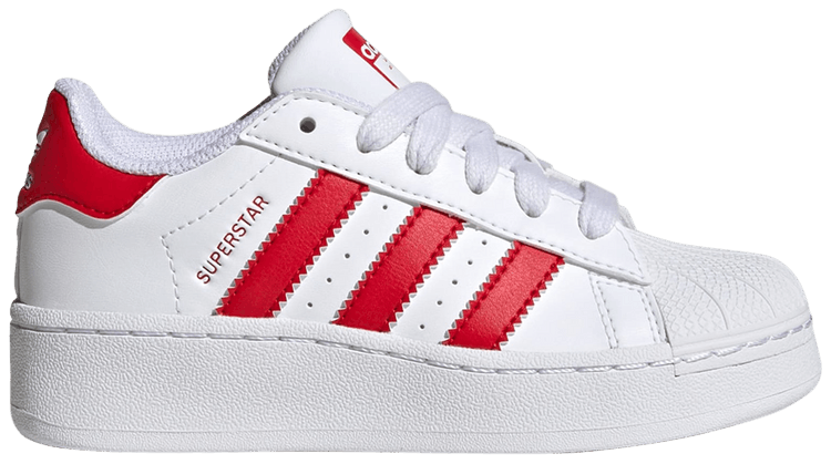 Adidas Superstar XLG Little Kid White Scarlet