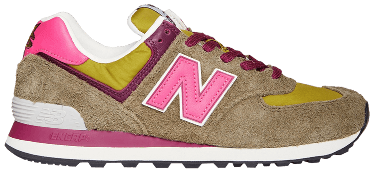 New balance store 574 green pink