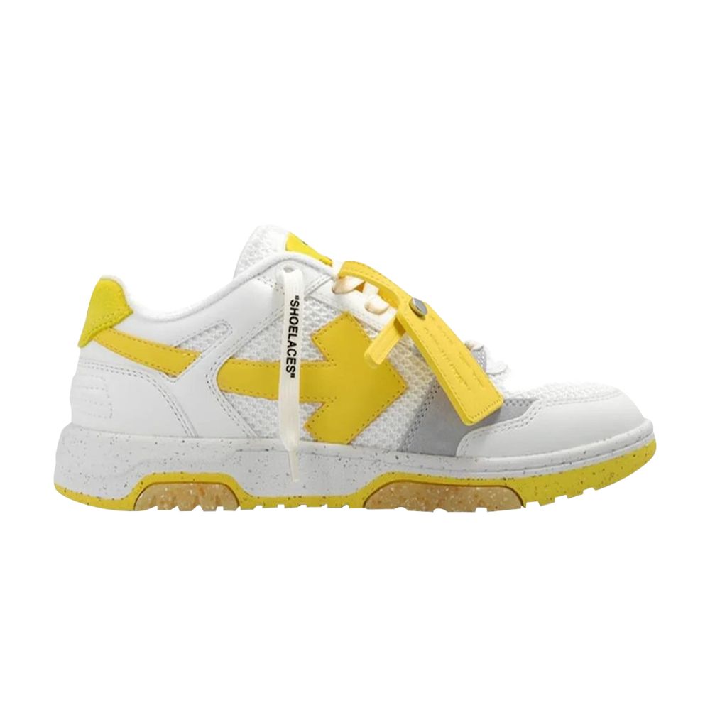 Pre-owned Off-white Wmns Out Of Office Slim 'white Yellow' | Women's Size 36