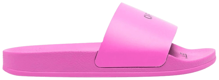 Off White Wmns Pool Sliders Fuchsia