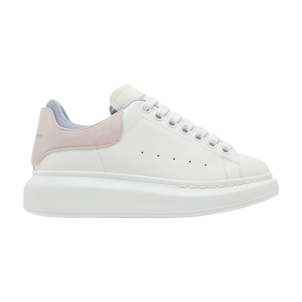 Pre-owned Alexander Mcqueen Wmns Oversized Sneaker 'double Heel Tab - White Pastel Pink' | W