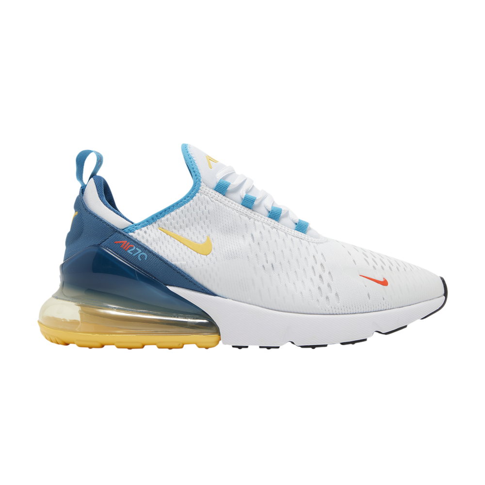 Pre-owned Nike Air Max 270 'white Industrial Blue Citron'