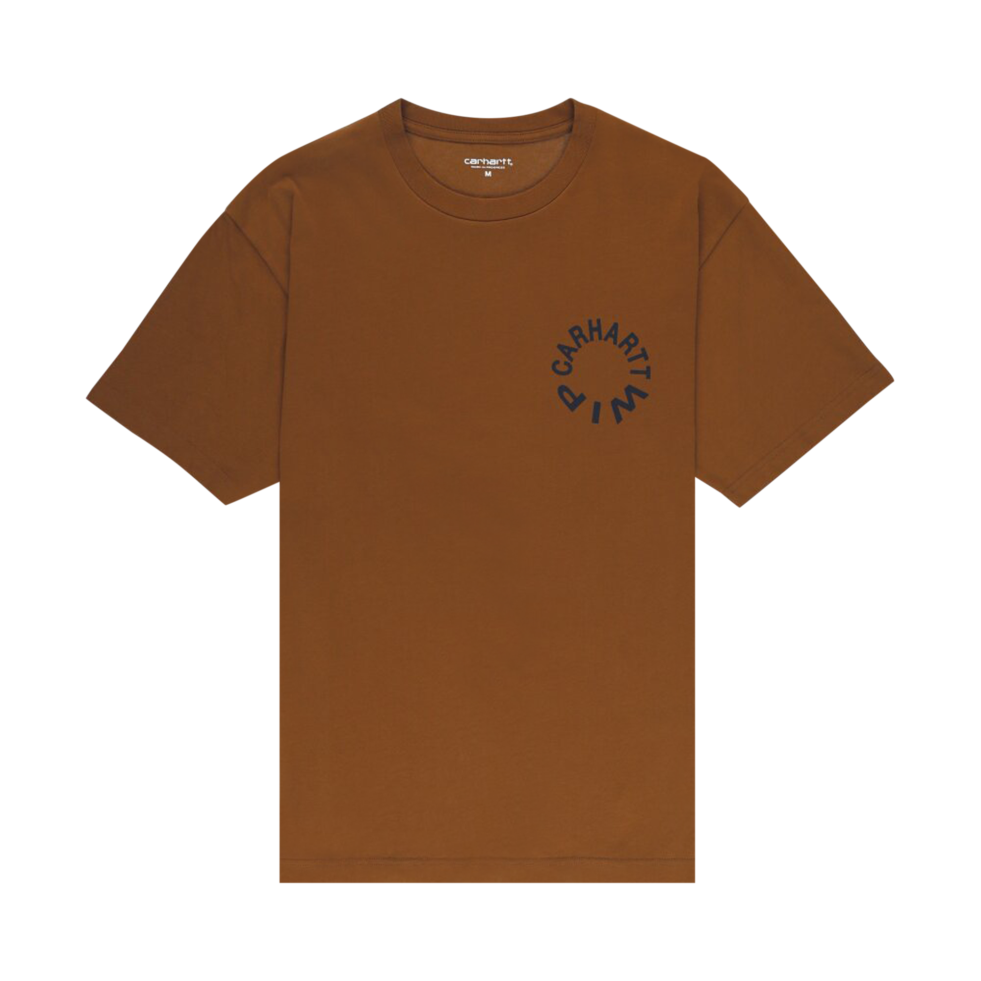 Pre-owned Carhartt Wip Work Varsity T-shirt 'deep Hamilton Brown/black'
