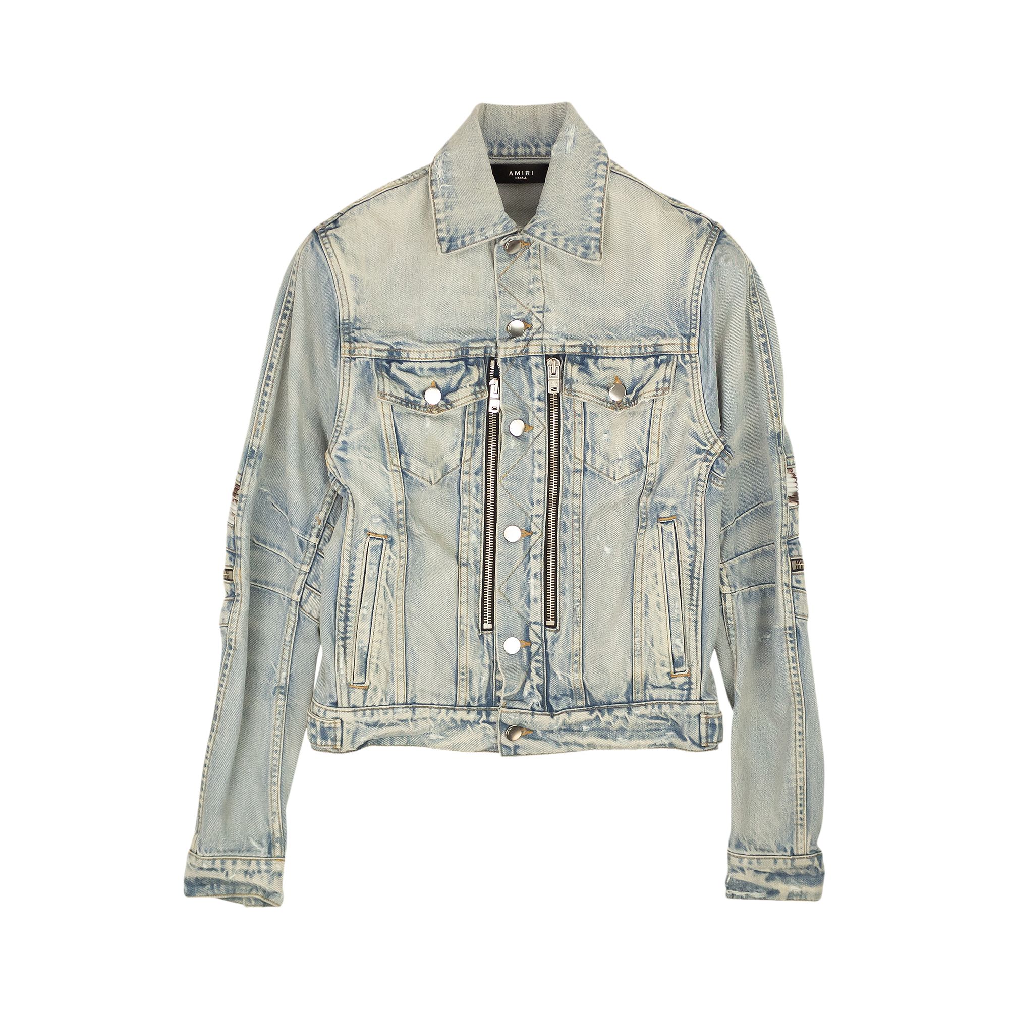 Pre-owned Amiri Mx2 Trucker Jacket 'blue' | Men's Size L