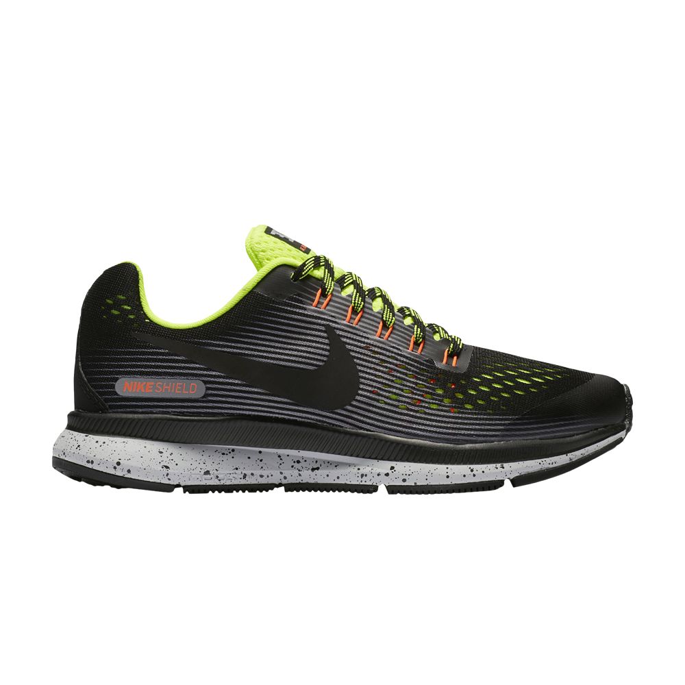 Zoom Pegasus 34 Shield GS 'Black Grey Volt' - 922850-001