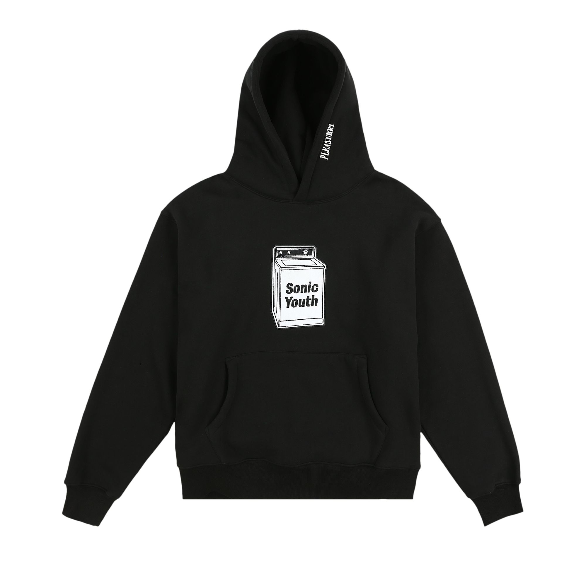 Pre-owned Pleasures Washing Machine Hoodie 'black'