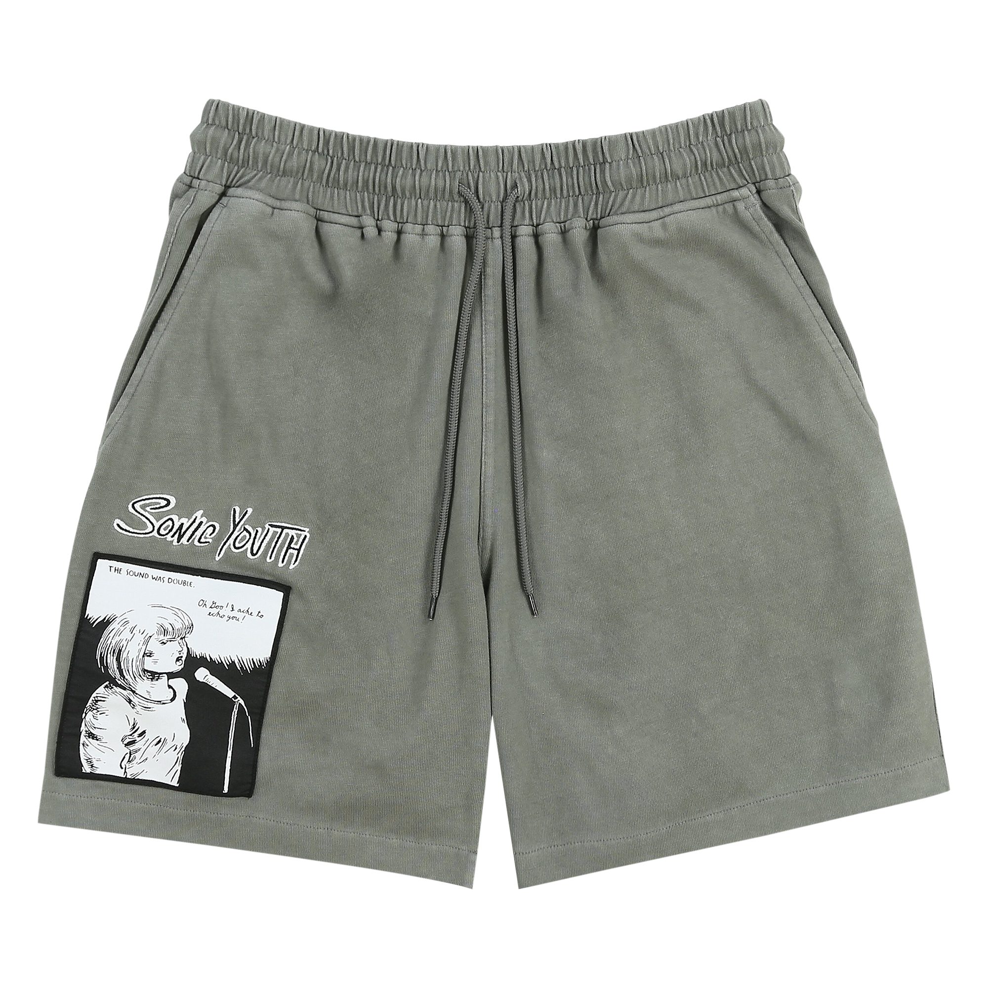 Pre-owned Pleasures Singer Shorts 'charcoal' In Grey