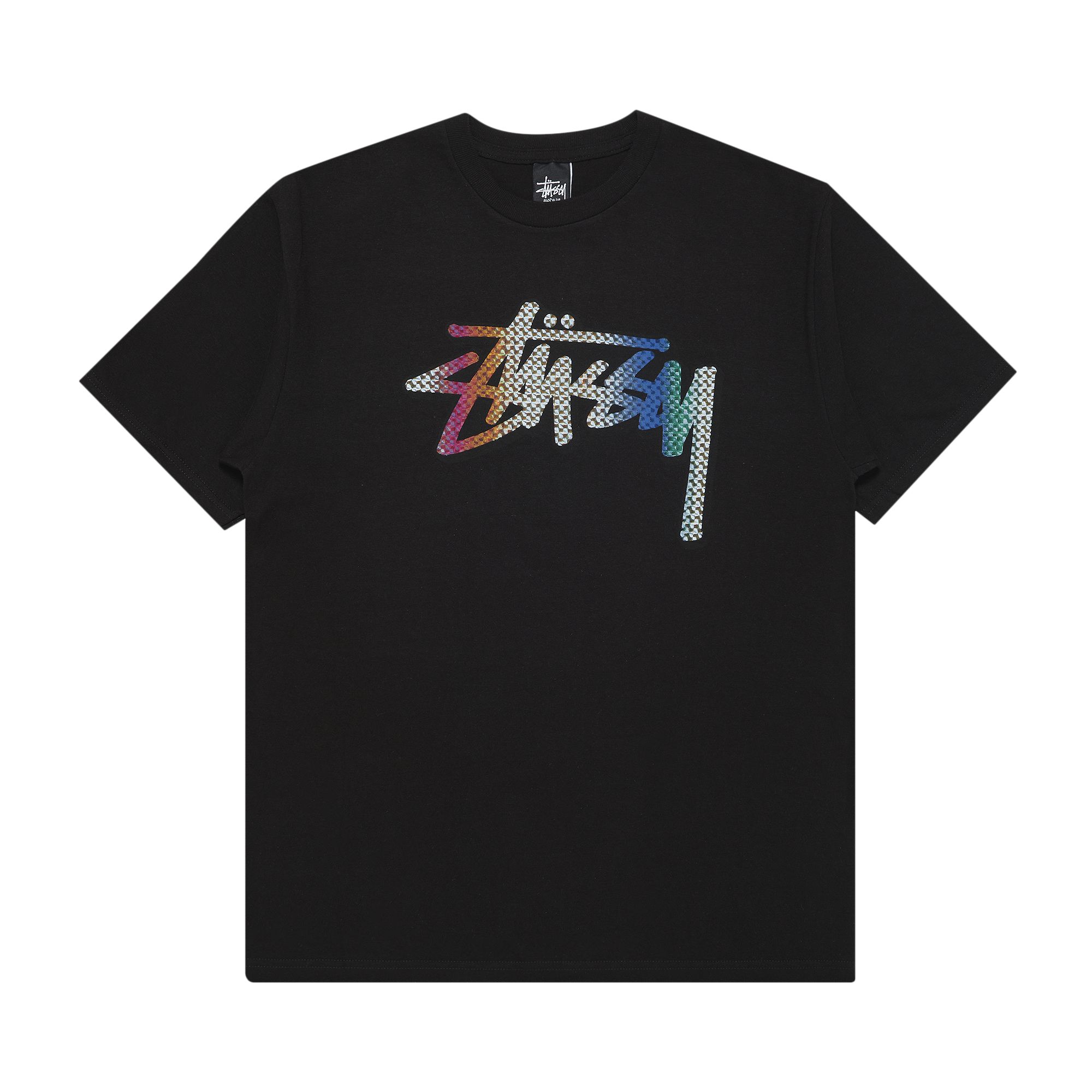 Pre-owned Stussy Stock Kaleidoscope Tee 'black'