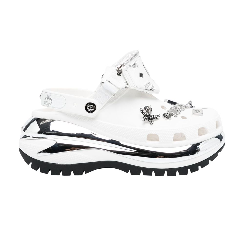 Crocs MCM x Mega Crush Clog 'Belt Bag Bracelet - White' | Men's Size 10