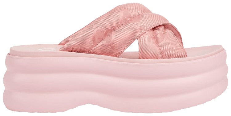 Gucci Wmns GG Platform Slide White
