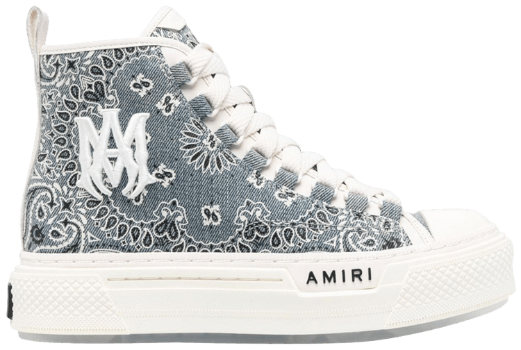 Buy Amiri Wmns Court High Bandana Baby Blue PF23WFS009 853 GOAT