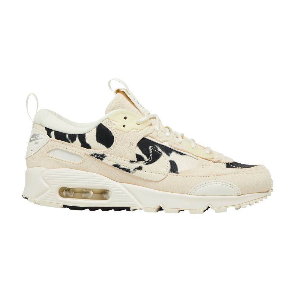 Pre-owned Nike Wmns Air Max 90 Futura 'cow Print' In Cream