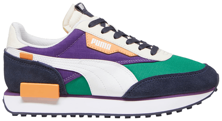 Puma Future Rider Play On Big Kid Archive Green Purple Pop