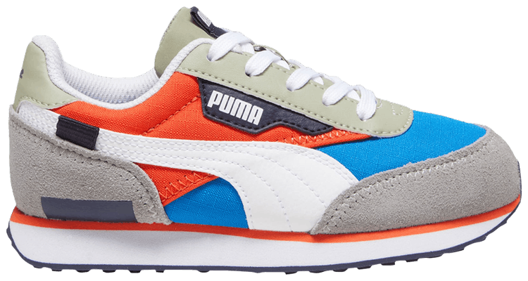 Puma Future Rider Play On Little Kid Racing Blue Hot Heat