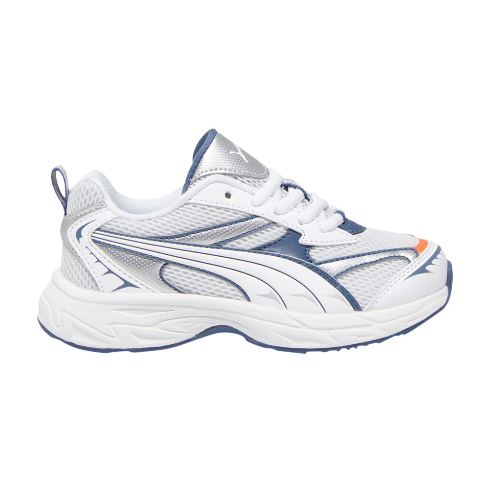 Pre-owned Puma Morphic Little Kid 'feather Grey Inky Blue' | Kid's Size 11
