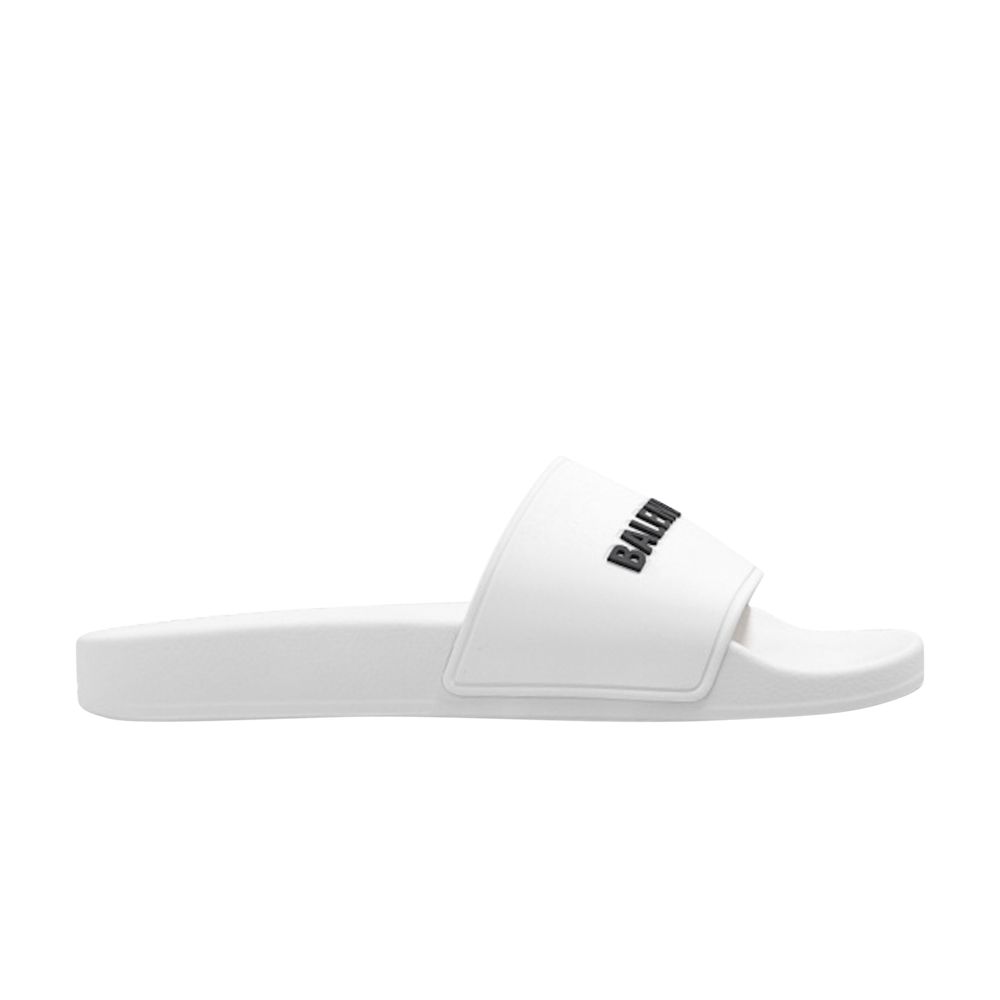 Pre-owned Balenciaga Wmns Pool Slides 'eggshell' | White | Women's Size 35