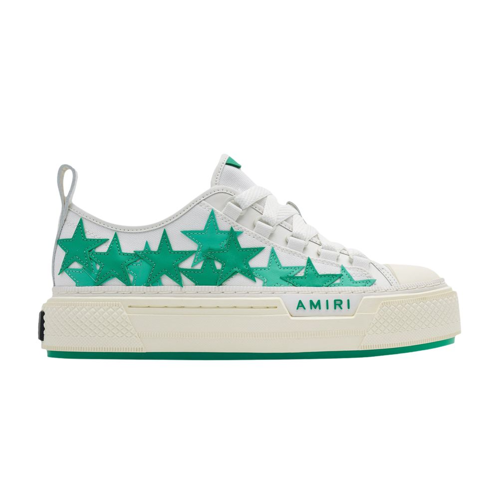 Pre-owned Amiri Wmns Stars Court Low 'white Green' | Women's Size 41