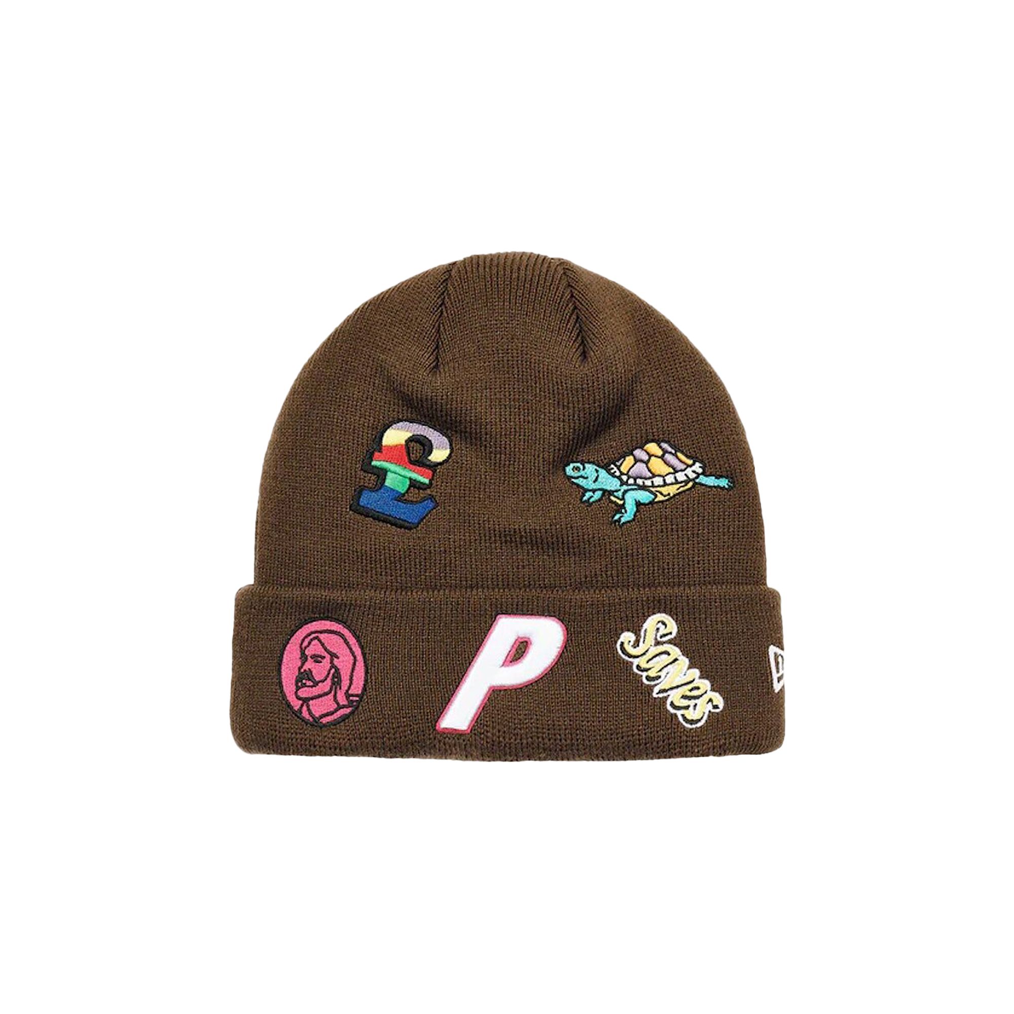 Pre-owned Palace X New Era Jesus Beanie 'brown' | Men's Size Onesize