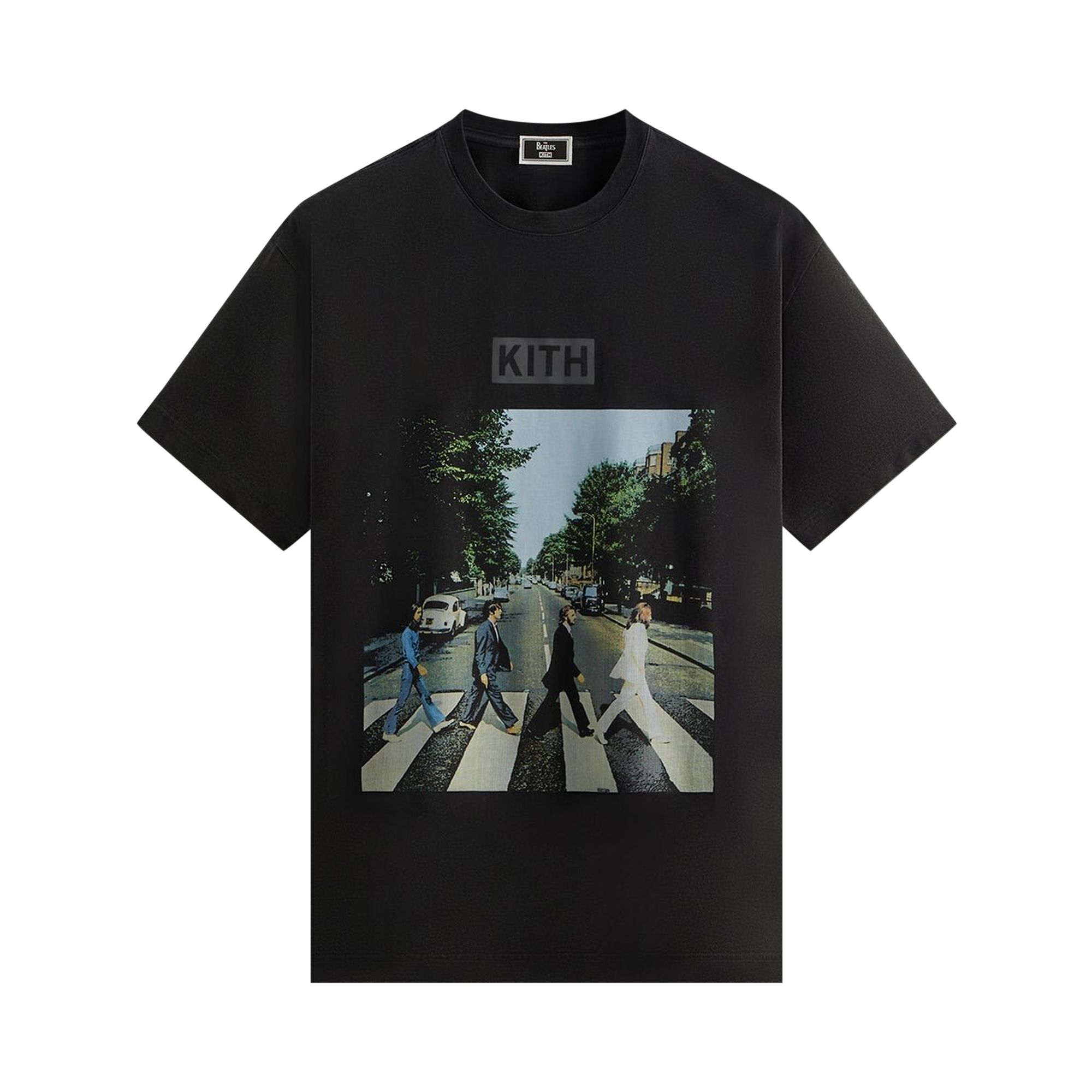 Kith For The Beatles Abbey Road Vintage Tee 'Black' | Men's Size M