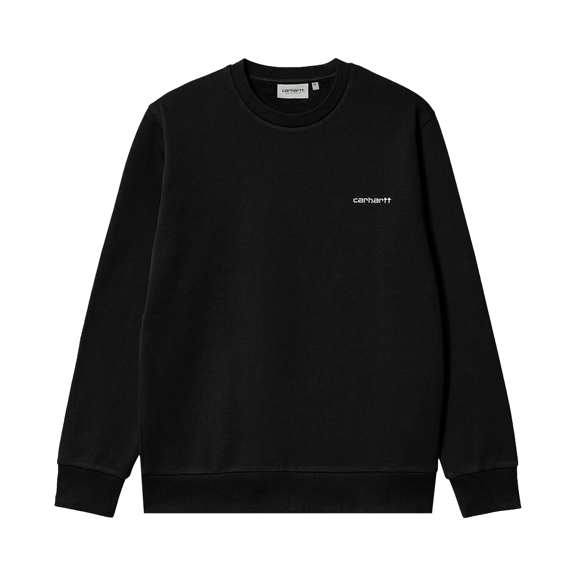 Pre-owned Carhartt Wip Script Embroidery Sweatshirt 'black'