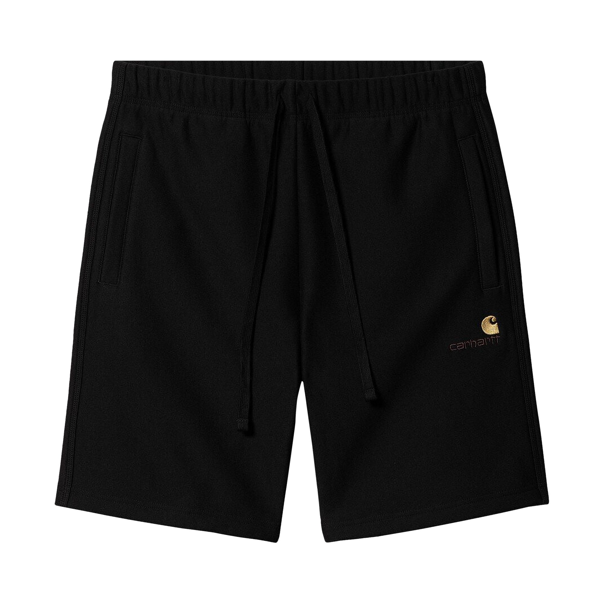 Pre-owned Carhartt Wip American Script Sweatshort 'black'