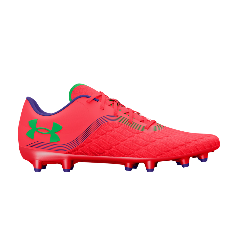 Pre-owned Under Armour Magnetico Pro 3 Fg 'beta Green Screen' In Red