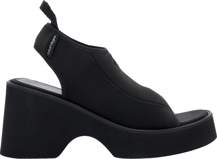 Courrèges Wmns Wave Platform Sandals 'Black'