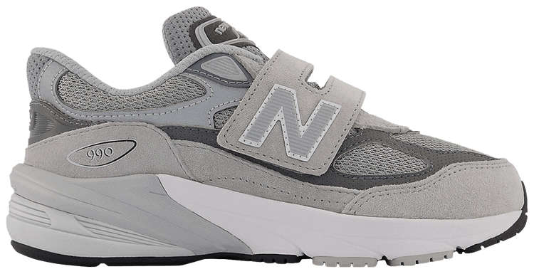 New Balance 990v6 Hook  Loop Little Kid Wide Castlerock