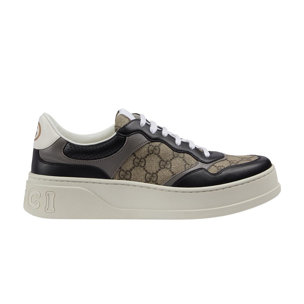 Pre-owned Gucci Gg Supreme Sneaker 'beige Ebony' In Tan