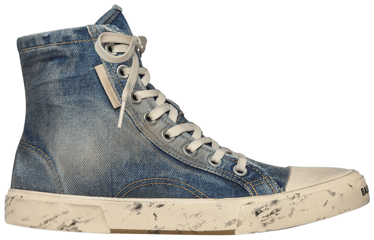 BALENCIAGA スニーカー PARIS HIGH TOP 688752 W3RCL Buy Balenciaga Paris High 'Destroyed - Denim' - 688752 W3RCL