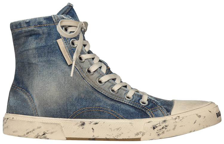 Balenciaga Paris High 'Destroyed - Denim'